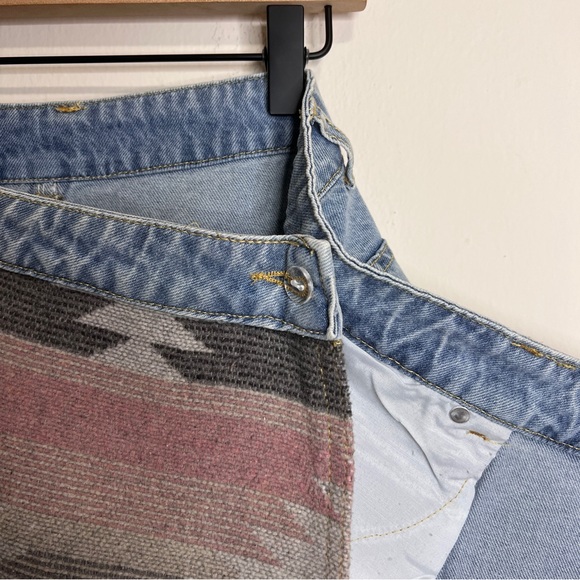 Miss Sparkling Boutique Denim Mini Wrap Skirt - Picture 6 of 11